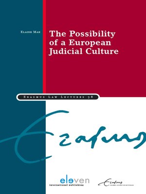 cover image of The Possibility of a European Judicial Culture